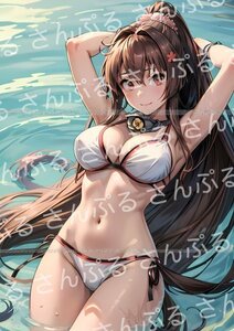 0qh [おまけあり] 艦隊これくしょん 大和 同人ポスター A4サイズ 光沢 高品質イラスト アート アニメ 漫画 ゲーム 美女 艦これ 艦娘 やまと