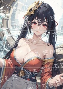 0p4 [おまけあり] アズールレーン 大鳳 同人ポスター A4サイズ 光沢 高品質 イラスト アート アニメ 美少女 漫画 ゲーム アズレン たいほう