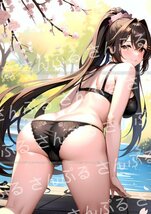 0nl [おまけあり] 艦隊これくしょん 大和 同人ポスター A4サイズ 光沢 高品質イラスト アート アニメ 漫画 ゲーム 美女 艦これ 艦娘 やまと_画像1