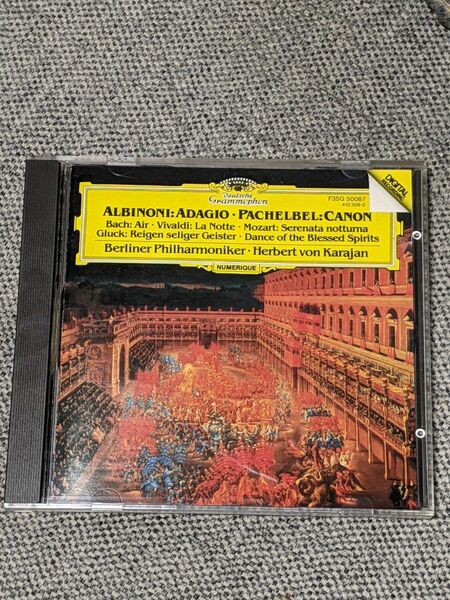 カラヤン／ベルリン・フィルハーモニー管弦楽団：パッヘルベルのカノン、アルビノーニのアダージョ 他 CD