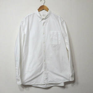 【送料無料】無印良品オックスフォードシャツ/XLサイズ　MUJI　メンズ　白　　コットンシャツ