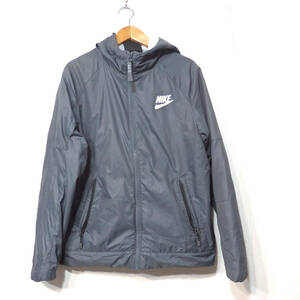 [ free shipping ] Nike lining fleece jacket / Parker KIDS Kids L size NIKE defect have 