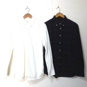 【送料無料】無印良品ネルシャツ２枚セット/メンズ　Lサイズ　MUJI
