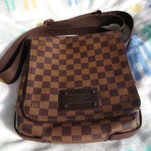 LOUIS VUITTON ダミエ ブルックリン・ショルダーバッグ中古美品