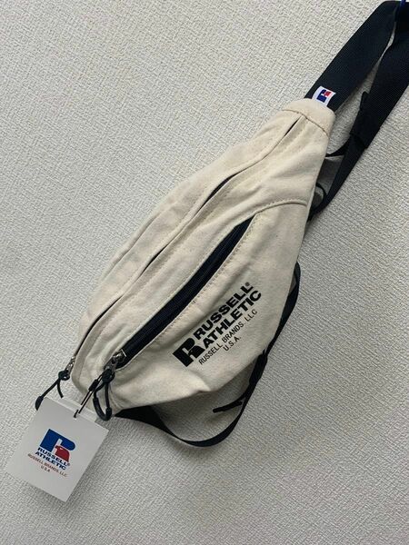 新品 RUSSELL ATHLETIC ラッセルアスレチック ウエストバッグ ボディバッグ