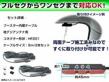 カロッツェリア AVIC-ZH07 2011年モデル フィルムアンテナ用ケーブル 2個 ブースター内蔵 HF201 フロントガラス交換 カーナビのせかえ_画像2