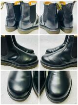 【人気】ドクターマーチン Dr.Martens チェルシーブーツ サイドゴア 黒 ブラック UK4 23cm スムース ショートブーツ レザー サイドゴア_画像7