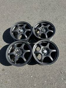 MONZA JAPAN 15インチ6.5J 4穴PCD 100 オフセット40 中古アルミホイール4本セット　