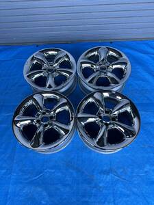 WORK ワーク GOOCARS グッカーズ Wheels 17 Inch 7J +30 PCD100 4穴 中古アルミWheels4本setメッキ