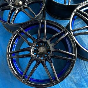 weds sport SA-77R 中古アルミホイール4本セット18インチ 7.5J 5穴PCD114.3 オフセット45 の画像4