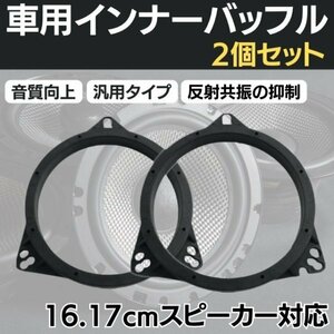 インナーバッフル 2個 汎用 ドアスピーカー アダプター 車 カー用品 ステレオ