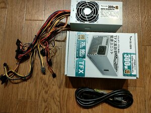 【送料無料】玄人志向 300W KRPW-TX300W/90+ TFX電源ユニット 動作確認済