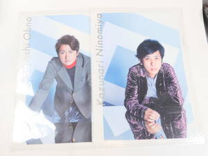 未開封品★嵐 ARASHI ジャニーズグッズ 2017-2018 ライブツアー untitled 大野智/二宮和也 クリアファイル