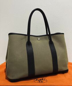 HERMES 超美品 ガーデンパーティ バッグ エルメス トート PM バック □F