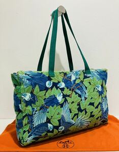 HERMES 極上美品 トート バッグ 鳥柄 バカンス 大きめ エルメス バック