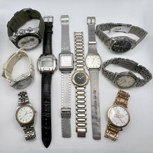 腕時計 まとめ売り 10点 ジャンク SEIKO CASIO CITIZEN RADO TISSOT Vivienne Westwood 他 ソーラー クォーツ レディース/メンズ腕時計