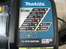 マキタ 純正 急速充電器 DC18RC 7.2-18V用 動作品 送料無料_画像2