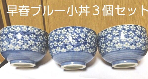 早春ブルー 小丼3個セット 大東亜窯業