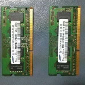 SAMSUNG PC3 8500S 1GB 2個 ノートパソコ メモリー