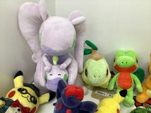 【現状】 ポケモンセンター グッズ まとめ売り サルノリ ヒバニー キモリ ナエトル ヌメルゴン ボスゴドラ ニンフィア 他 ぬいぐるみ 他_画像2