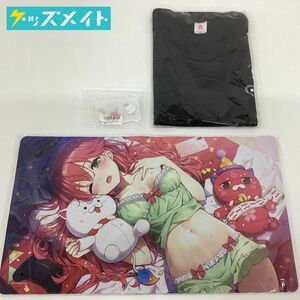 【未開封】Vtuber ホロライブ さくらみこ 誕生日記念2022 ラバーマット ビッグシルエットTシャツ 3連キーホルダー まとめ売り B