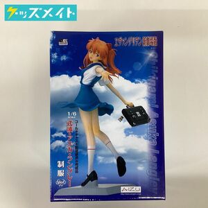 【同梱不可/現状】ヱヴァンゲリヲン新劇場版 式波・アスカ・ラングレー 制服ver. コールドキャスト製 1/6スケールフィギュア AIZU