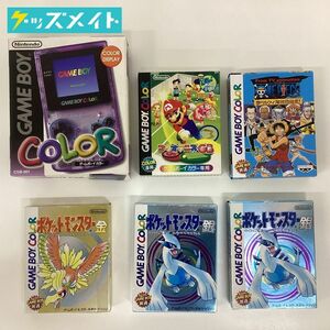 【現状】ゲームボーイカラー 本体 ソフト まとめ売り マリオテニスGB ポケットモンスター金 銀 他