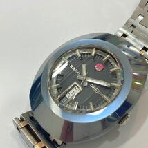 1円〜 稼働品 RADO ラドー DIASTAR ダイアスター 8/1 自動巻き オートマ メンズ 時計 デイデイト カットガラス_画像2