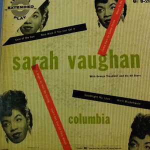 サラ　ヴォーン　sarah vaughan 7インチ2枚組　8曲入アルバム　ep 7inch ジャズ　jazz US盤