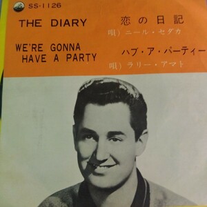 ニール　セダカ　neil sedaka 恋の日記　the diary 58年　ep 7inch オールディーズ　oldies 1stシングル