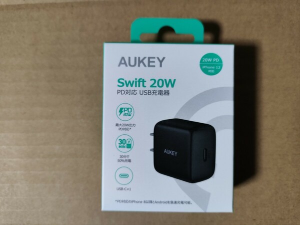 AUKEY USB充電器 Swift 20W PD対応 未開封品