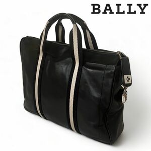 1円■ BALLY バリー メンズ ビジネス ブリーフケース　TRAINSPOTTING　TAJEST-MD　カーフ　レザー　ブラック　黒　クロシェット 鍵付