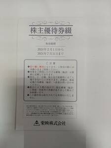 T21-532☆ 東映株式会社 株主優待券 6枚綴 2024年2月1日～2024年7月31日まで