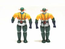 XW852◇旧タカラ 鋼鉄ジーグ ソフビ 全高19cm // 計2点 // TAKARA アニメ 人形 昭和レトロ 当時物 / 現状渡し_画像1