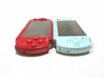 XW938◇ソニー PSP 本体 PSP-1000 2000 ブラック ディープレッド ミントグリーン / 計4点 / SONY 携帯ゲーム ゲーム機 電子玩具 / 現状渡し_画像7