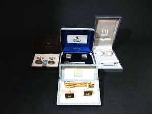 XW955△ダンヒル/ジバンシィ/スターリングシルバー/AMITA JEWELRY/ タイピン / カフス / 計4ケース /メンズ用 ビジネス/ まとめ売り / 美品