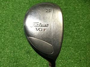 hvc-488 中古 タイトリスト/Titleist VG3　ユーティリティ 25度　純正カーボン S