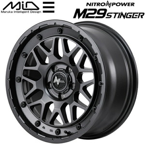 MARUKA MID NITRO POWER M29 STINGER ホイール1本価格 バレルブラック 8.0J-17インチ 5穴/PCD114.3 インセット+35