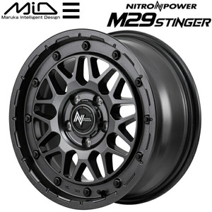 MARUKA MID NITRO POWER M29 STINGER ホイール1本価格 バレルブラック 7.0J-16インチ 5穴/PCD114.3 インセット+40