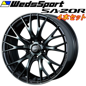 Weds Sport SA-20R SA20R 18インチ 18x7.5J 5/100 +45 WBC ウォースブラッククリアー