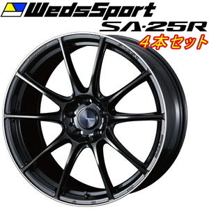 WedsSport SA-25R ホイール4本Set メタルブラックF 8.5-19インチ 5穴/PCD114.3 インセット+38