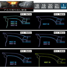 Weds F ZERO FZ-3 ホイール1本価格 ダイヤモンドブラック 7.5-18インチ 5穴/PCD114.3 インセット+48_画像3