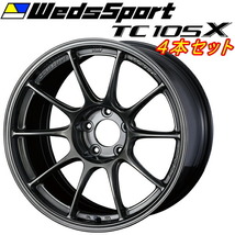 WedsSport TC105X ホイール4本Set EJチタン 11.0-18インチ 5穴/PCD114.3 インセット+15_画像1