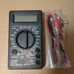 ◇デジタルテスター 電子計測器 AC/DC電圧 DC電流 抵抗 マルチメーター 電池付き