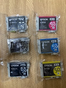 新品未開封　エプソン IC50シリーズ 純正インクカートリッジ IC6CL50 6本セット