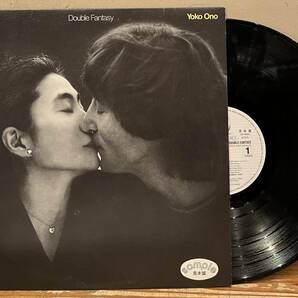 ◇希少!プロモ白ラベル国内盤LP◇オノ・ヨーコ&ジョン・レノン John Lennon & Yoko Ono / ダブル・ファンタジー Double Fantasy (P-10948J)の画像1