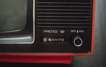 ★昭和レトロテレビ★　SANYO　T1245V　1979年製　ジャンク_画像3