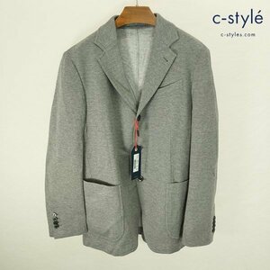 E180b [美品] LARDINI ラルディーニ カシミヤ混ジャケット 48 グレー N-L984AQ77 イタリア製 easy wear | アウター P