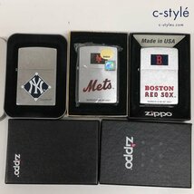 B504a [未使用品] ZIPPO オイルライター 2000年 ボストンレッドソックス 2001年 ニューヨークメッツ 2003年 ヤンキース 計3点 | その他 K_画像1