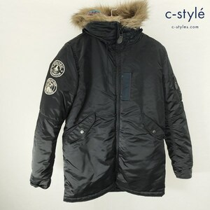 E127 [秋冬物][人気] HYSTERIC GLAMOUR ヒステリックグラマー フライトジャケット M ブラック N-3B プリマロフト 0213AC01 | G★